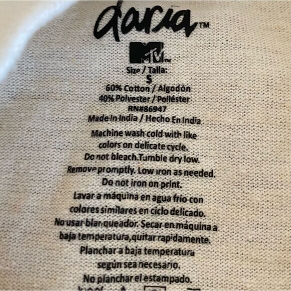 Daria 'I Don'T Like Fun' Graphic Tee Small MTV - Picture 5 of 5